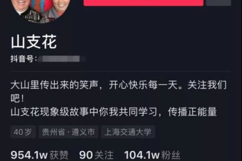 抖音 “山支花”涨粉400W成功翻红！你还记得她们吗？